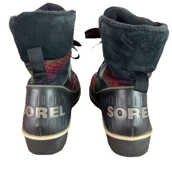 SOREL Women's Size 7 Tivoli II Suede Boot NL2091-010 Faux Fur Lace Up Waterproof - Picture 7 of 11